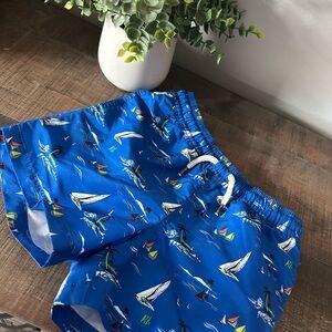 Polo Ralph Lauren Blue Sailboat Swim Trunks